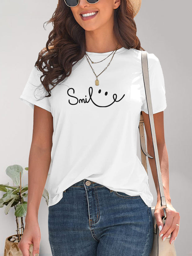 WW | Smile Rundhals Kurzarm T-Shirt