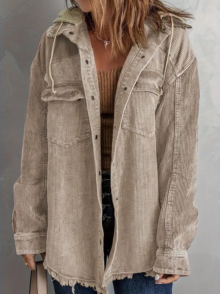 W&W Mode | Farbblock Hoodie Jacke für Damen | Perfekt für Herbst und Winter