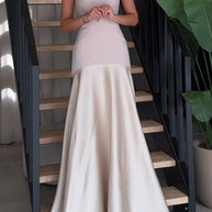 Maxikleid aus Satin