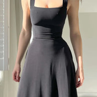 WW | Dickriemen Midi Kleid