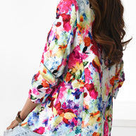 WW | Freie und Echte Florale Revers Freizeitanzug Blazer