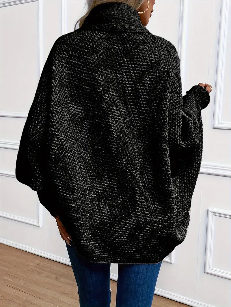 WW | Lässige Oversized Gestrickte Weste Für Damen