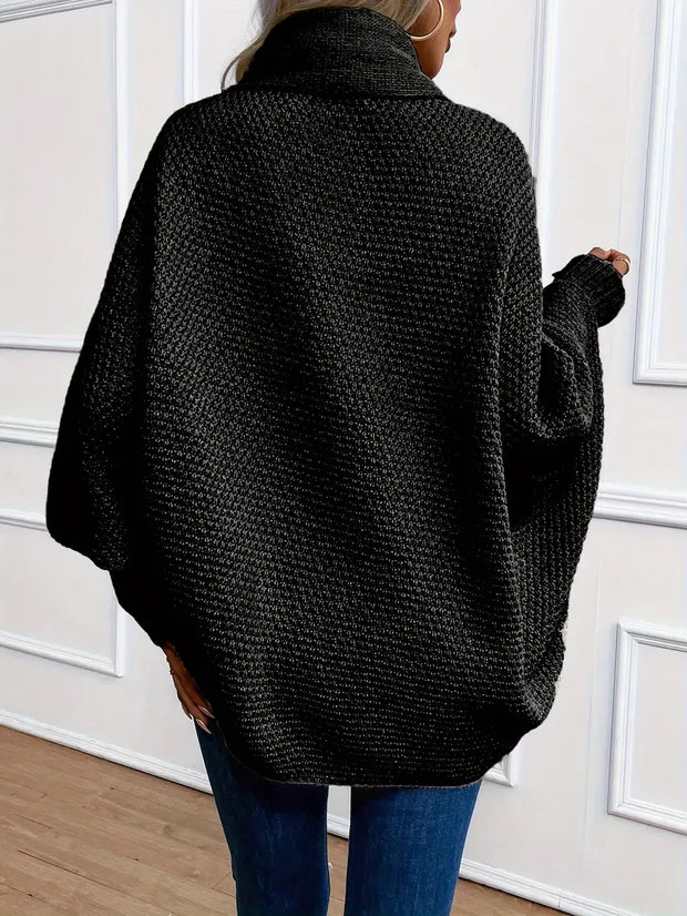 WW | Lässige Oversized Gestrickte Weste Für Damen