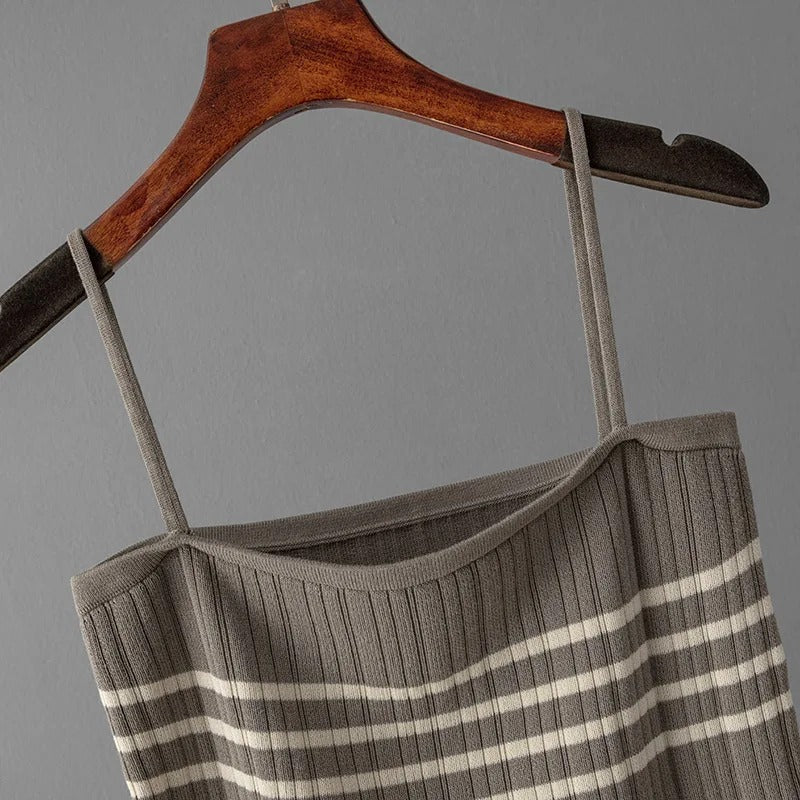 WW | Bequemes Strickset Mit Streifen