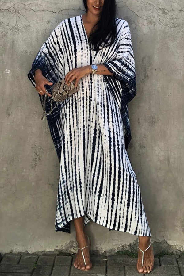W&W Mode Freely – Lockeres Überwurfkleid im Batik-Boho-Stil