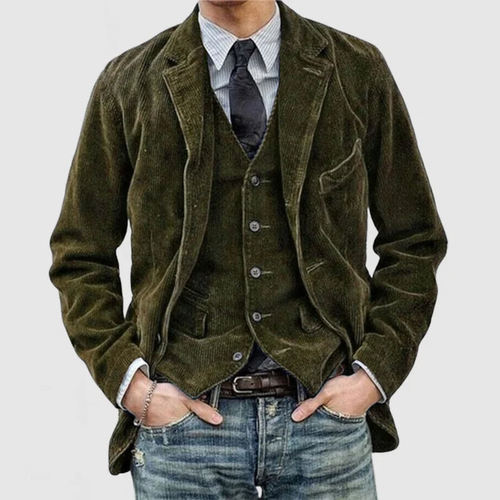 W&W Mode | Stilvolles Vintage-Set Aus Blazer Und Weste