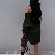 WW - Übergroßes Strickkleid
