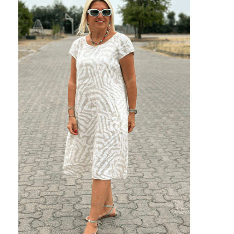 WW | Bohemien Leopardprint Blumenkleid