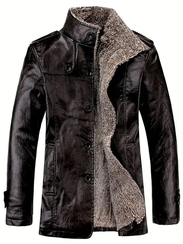 WW | Herren Lederjacke Mit Fleecefutter