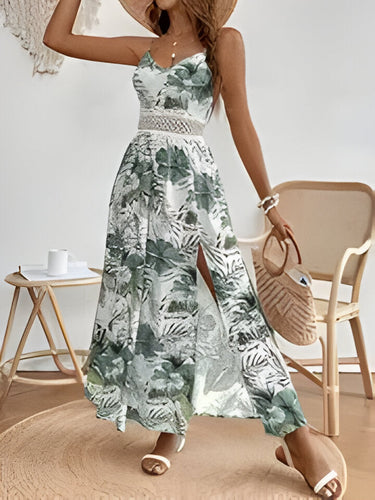 W&W Mode | Elegantes Ärmelloses Geteiltes Kleid Für Frauen