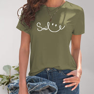 WW | Smile Rundhals Kurzarm T-Shirt