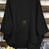 WW | Freizeitbluse mit Rundhalsausschnitt für Den Frühling