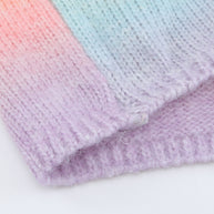 WW | Gradient Offene Vorderseite Fallendes Schulter Cardigan