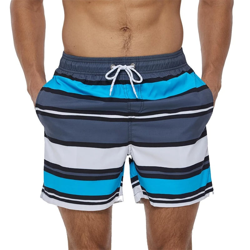 WW | Atmungsaktive Badeshorts mit Funky Print für Männer