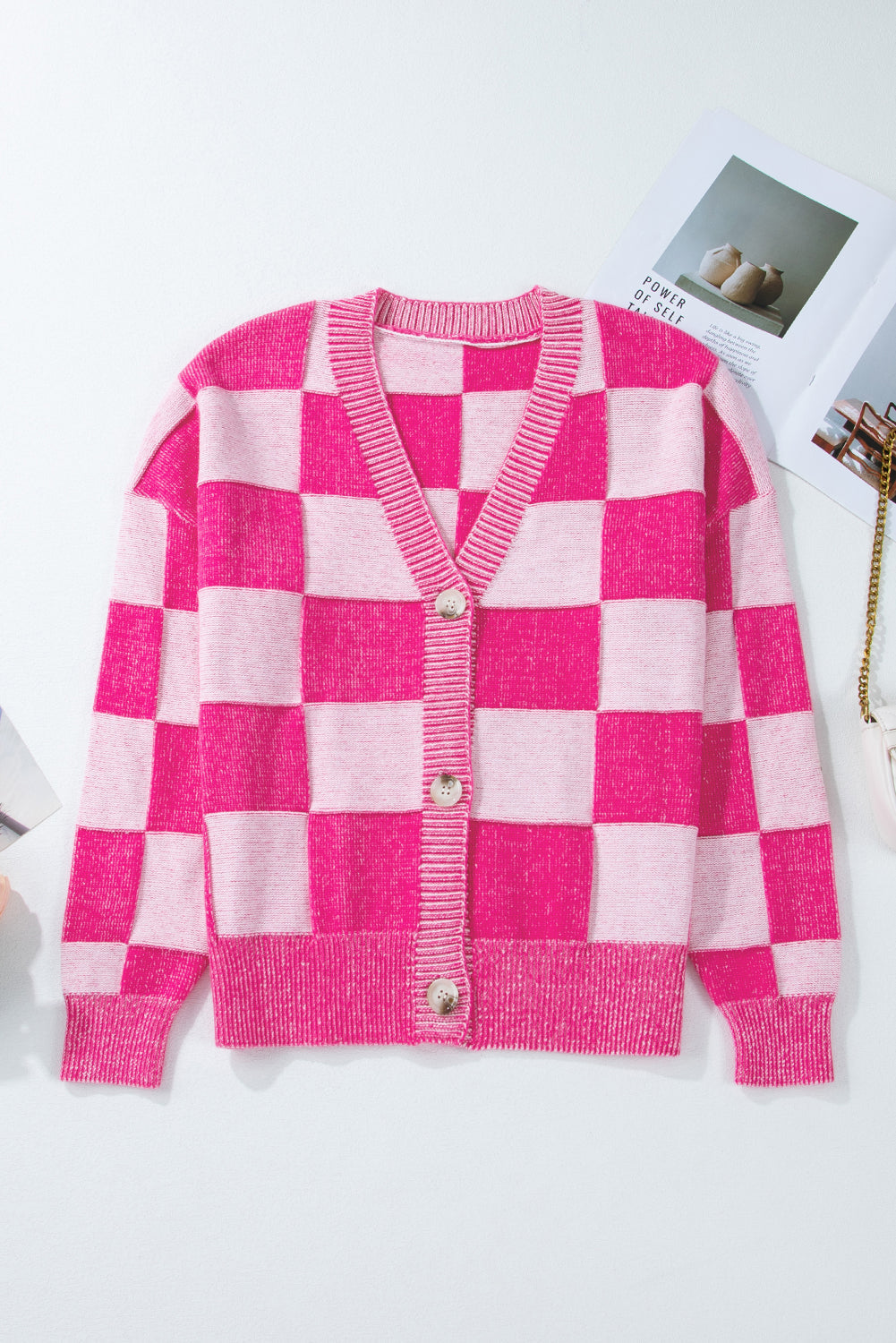W&W Mode | Grobstrick-Cardigan mit Offener Vorderseite Für Frauen