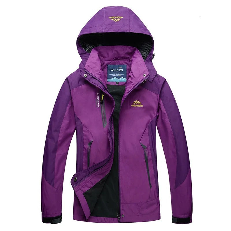 W&W Mode Outdoor Stylische Wasserdichte Skijacke Mit Kapuze Für Damen | Perfekt Für Outdoor-Aktivitäten