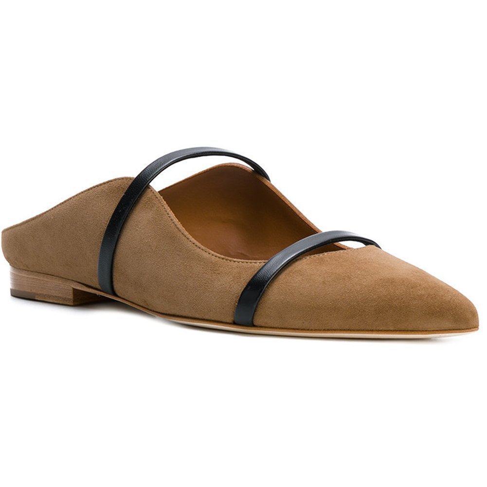 WW | Flache Freizeitschuhe Mit Spitzem Zeh Und Riemen