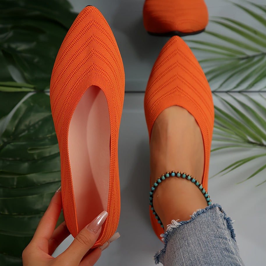 WW | Ballerinas für Damen Slip On Atmungsaktive Wohnungen