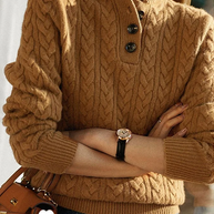WW | Kabelgestrickter Winterpullover Für Damen