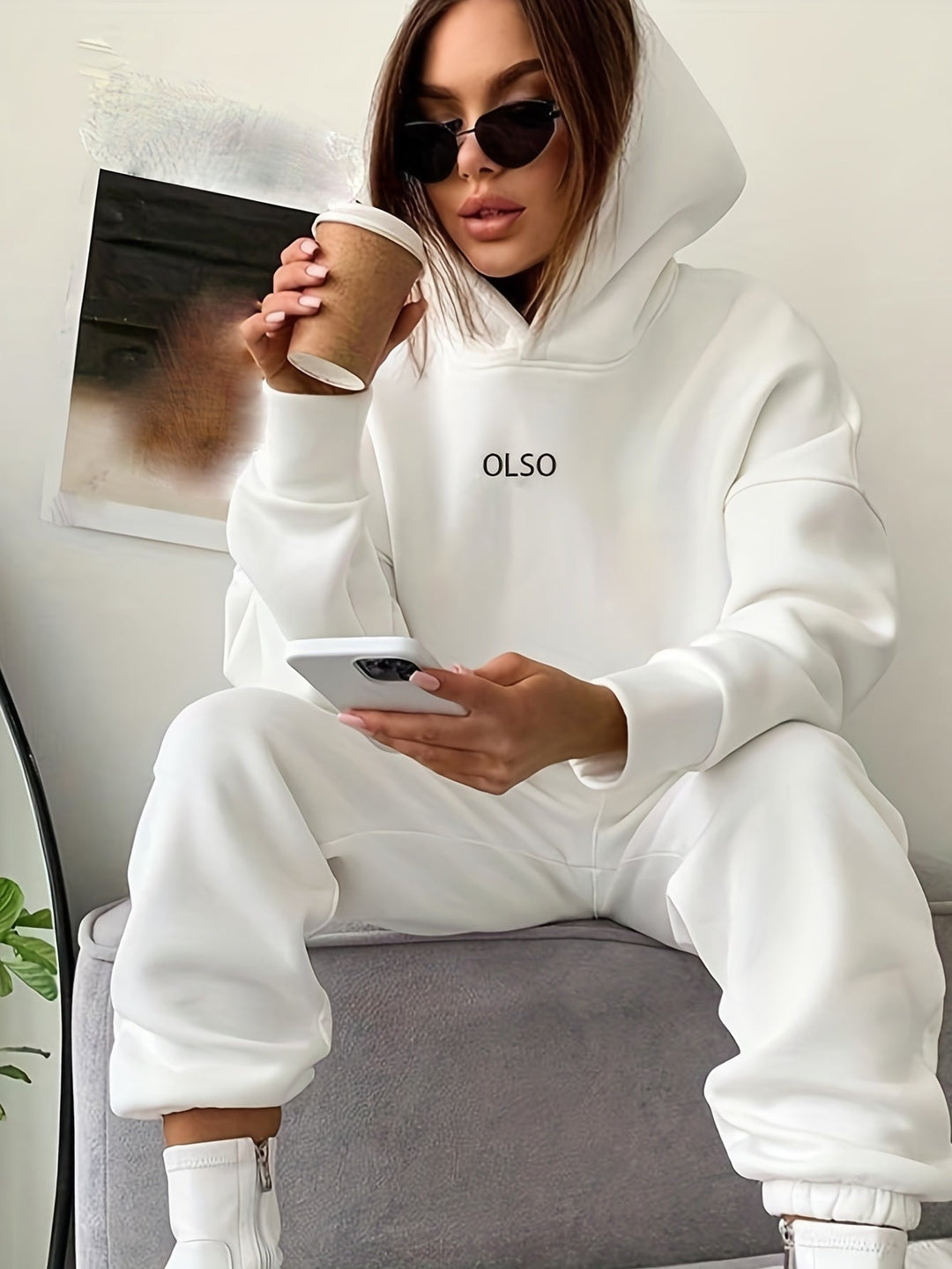 W&W Mode | Damen Freizeit Kapuzenpullover und Jogginghosen
