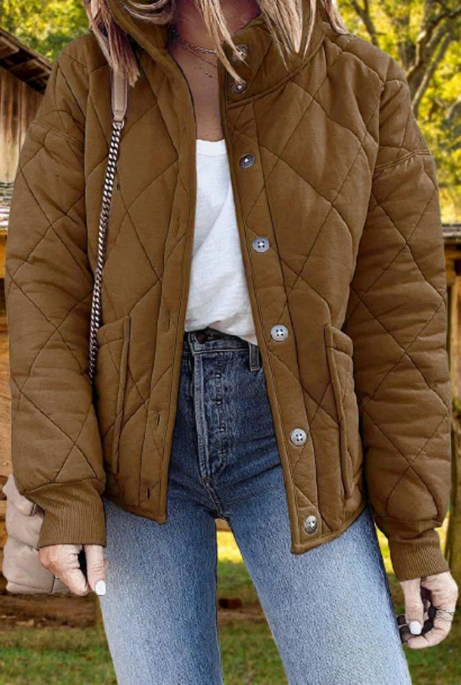 W&W Mode | Warme Wattierte Jacke Für Frauen
