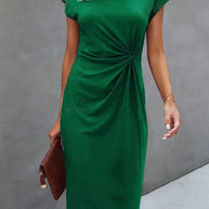 WW | Stylisches Figurbetontes Kleid mit Rundhalsausschnitt