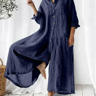 Superschicker Leinen-Overall für Frauen