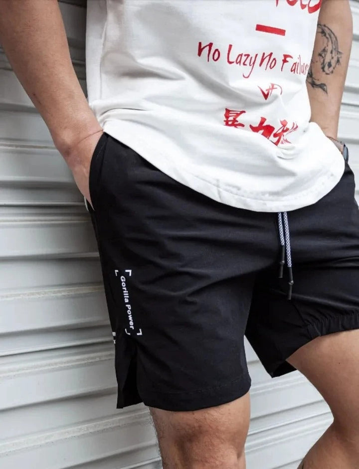 W&W Mode | Atmungsaktive, Einfarbige Badeshorts für Männer mit Kordel