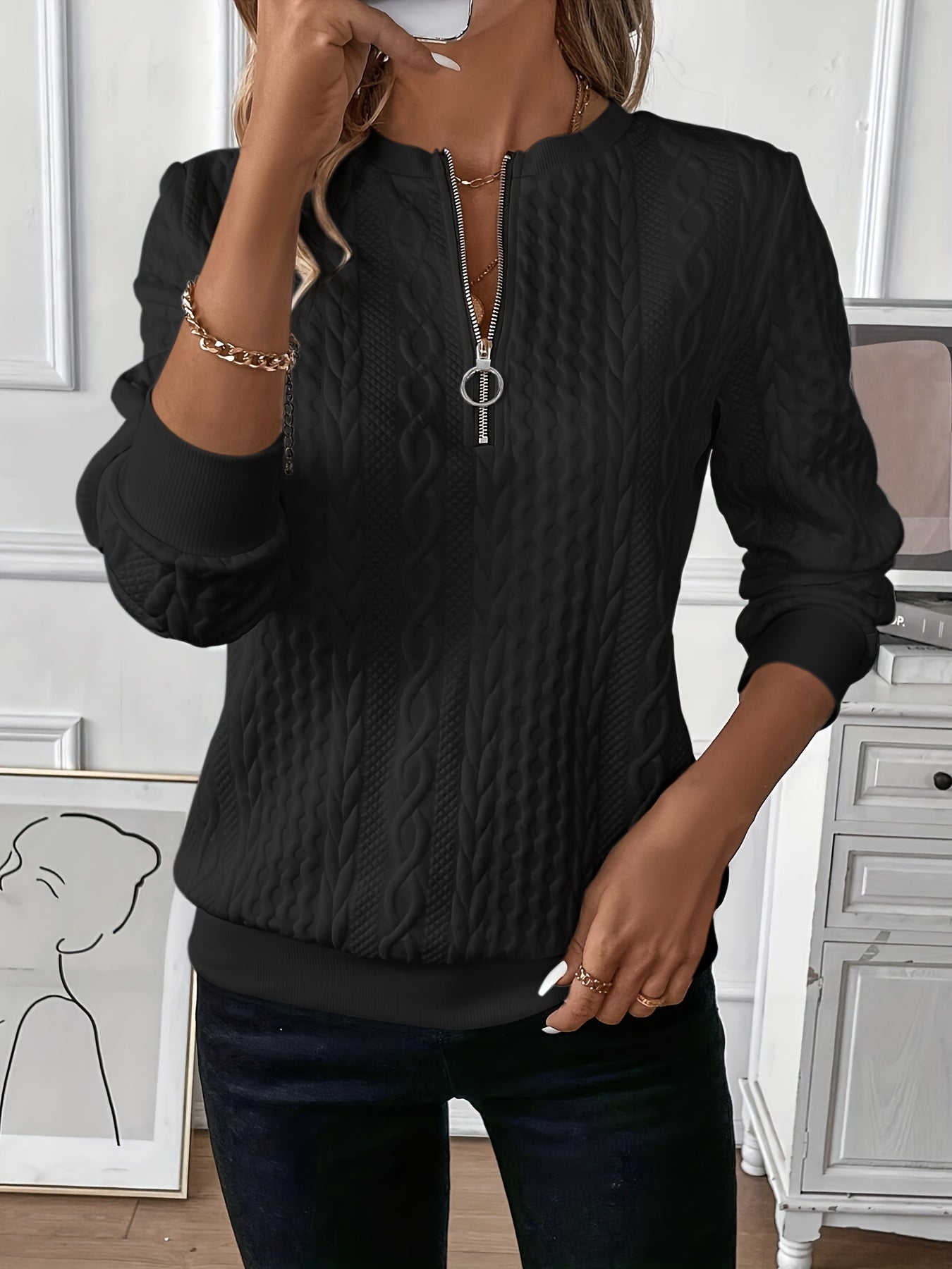 WW | Eleganter Stilvoller Strickpullover