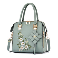 WW | Bestickte Handtasche Für Damen Mit Schulter Und Messenger Design