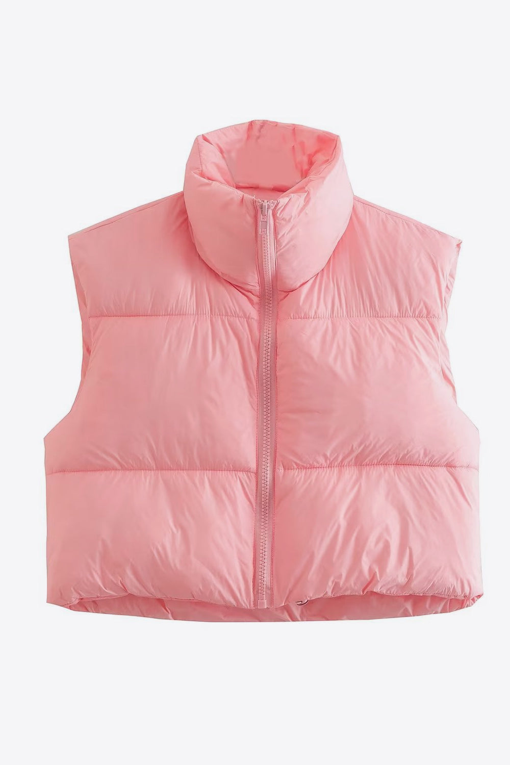 WW | Zip-Up Drawstring Puffer Weste