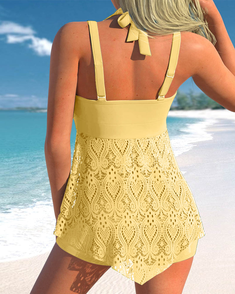 WW | Stilvolles Tankini-Set - Flatternd & Hochwertiges Material