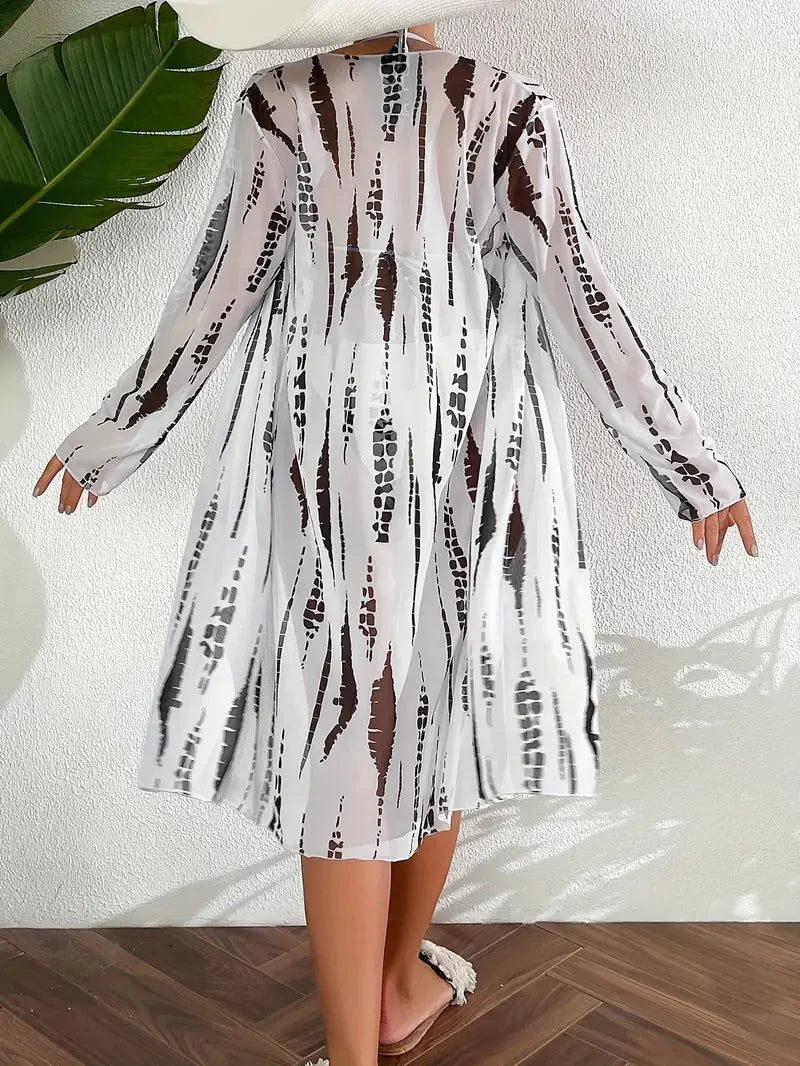 W&W Mode | Stück Strandkleidung, Dreieck, Hoher Schnitt, Bikini-Set, Beach Cover Up