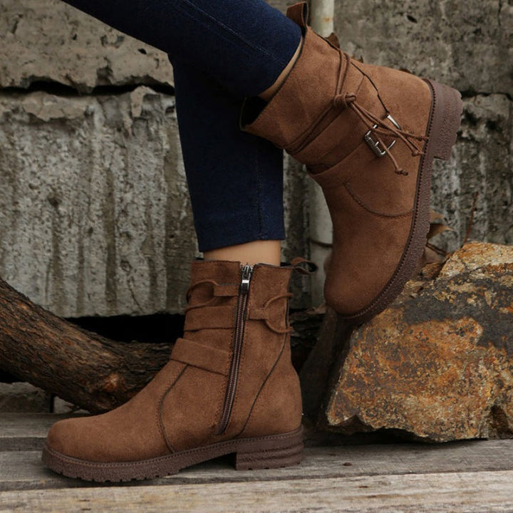 W&W Mode | Casual Damenstiefel mit Schnalle