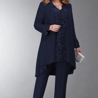 WW | 3 Teilig Chiffon Brautkleid Satz Für Damen