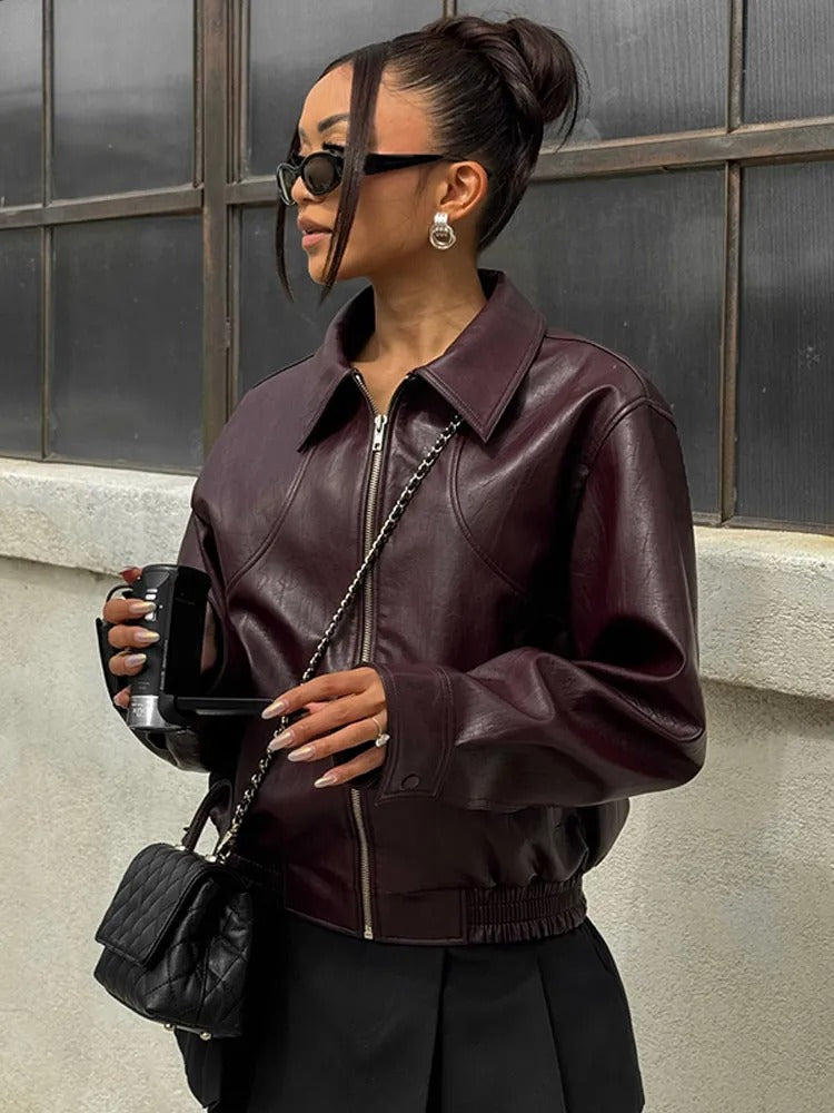 W&W Mode | Klassiker Burgundy Jacket