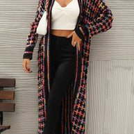 Lange Strickjacke im Vintage-Stil