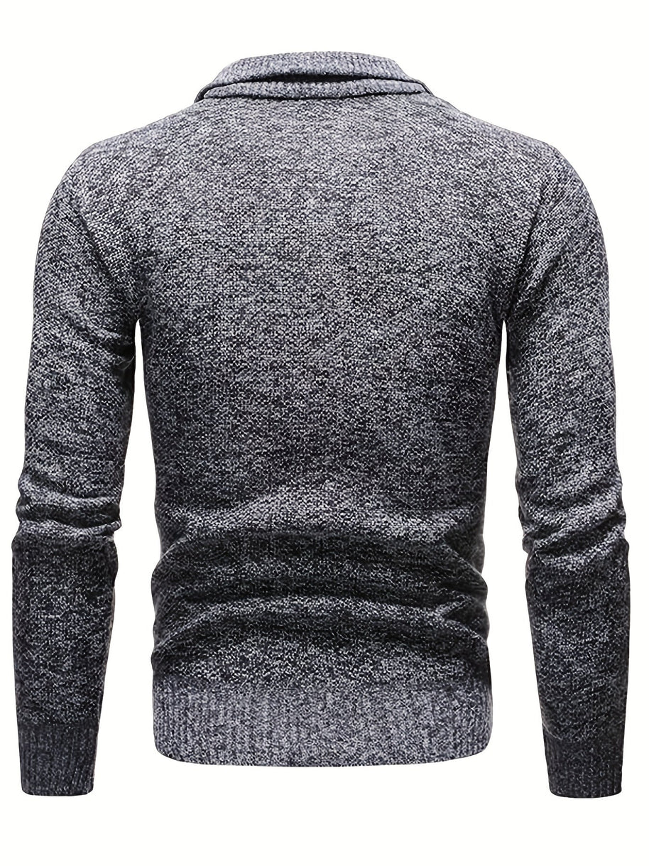 WW | Stilvoller, Lässiger Pullover Mit Halbem Reißverschluss