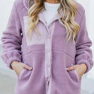 WW | Sherpa Kontrastbesatz Reißverschluss-Taschenjacke