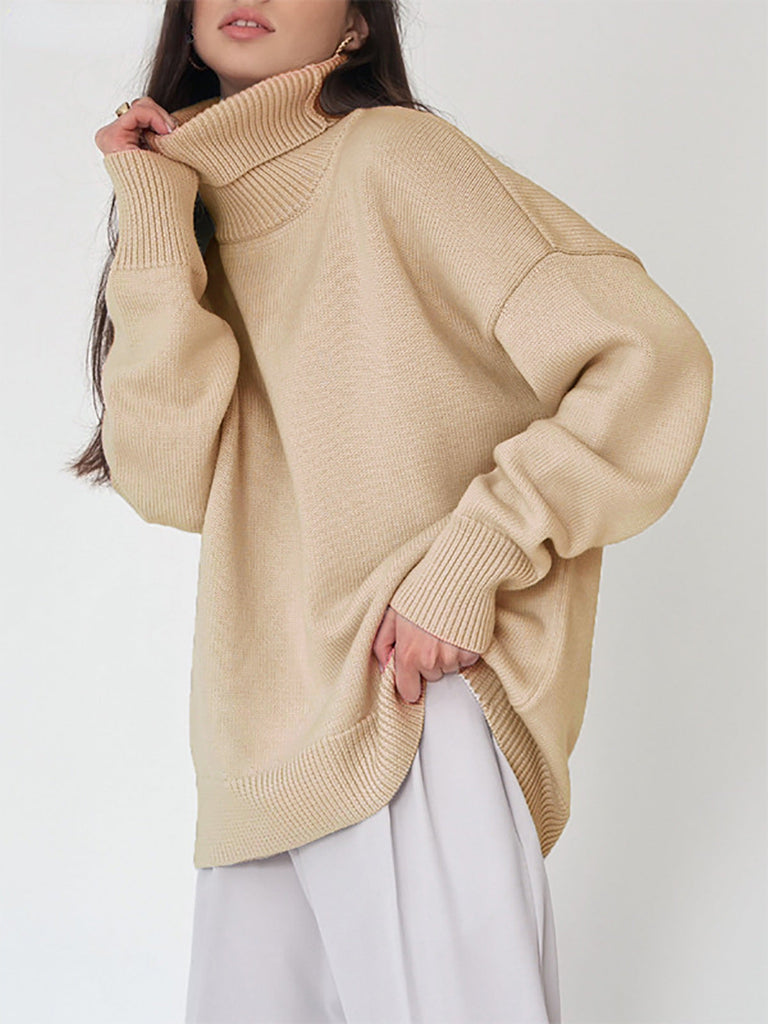 WW | Lieblicher Winter Hoher Kragen Pullover