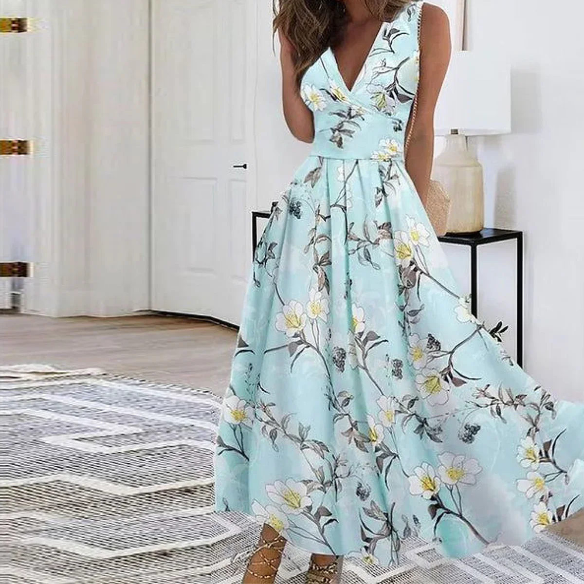 WW | Elegantes Maxikleid mit Floralem Muster