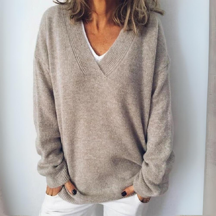W&W Mode | V Ausschnitt Pullover für Frauen