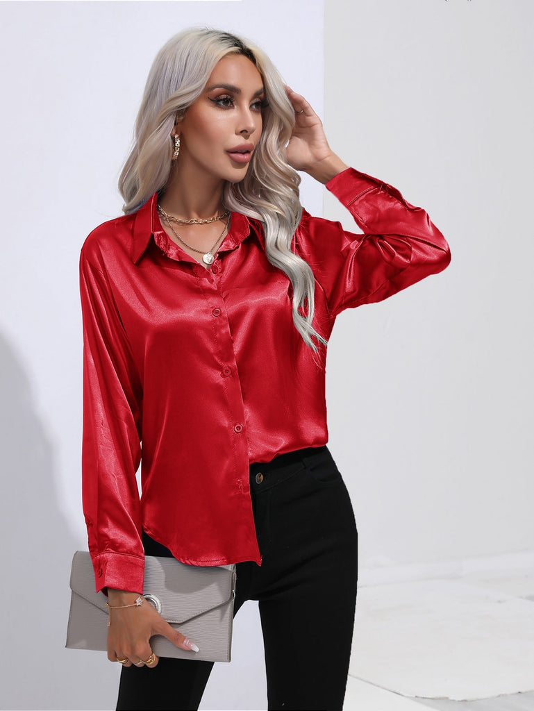 WW | Satin Hemd Für Damen