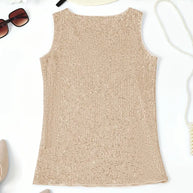 WW | Elegantes Ärmelloses Top mit Pailletten