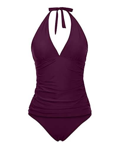 WW | Halter Tankini Badeanzüge Für Damen Mit Bauchkontrolle