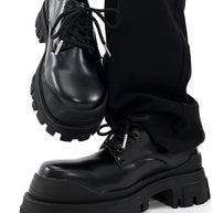 WW | Moderne Lederschuhe Mit Dicker Sohle