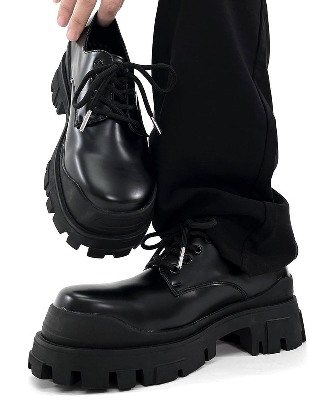 WW | Moderne Lederschuhe Mit Dicker Sohle