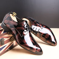 WW | Große Herren Business Freizeitschuhe Aus Glanzleder