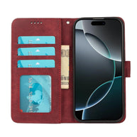 W&W | Apple kleine runde Schnalle Flip Handyhülle