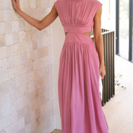 Langes elegantes Maxikleid